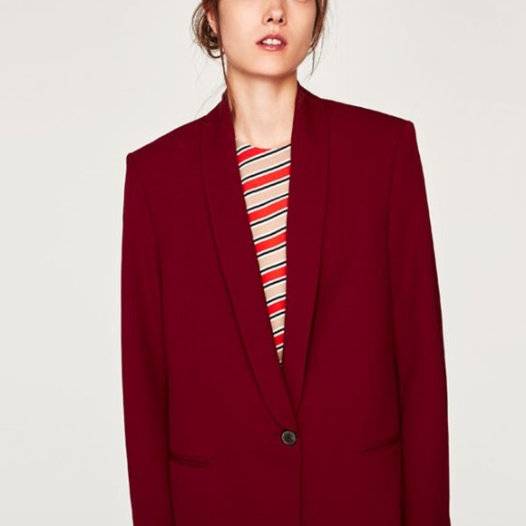 ZARA BLAZER WITH TUXEDO COLLAR NWT XS-S - Picture 16 of 16